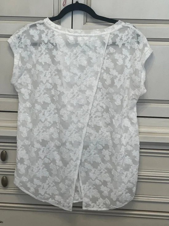 Wilfred White Floral Lace Tunic Top - Picture 2 of 5